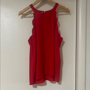Red Sleeveless Women's Top